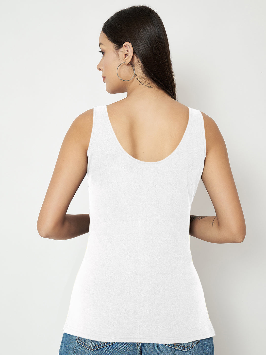 BRINNS Women's Cotton Solid Non-Padded Round Neck Camisole