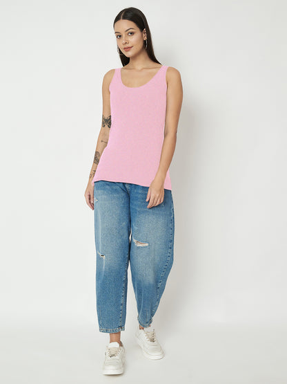 BRINNS Women's Cotton Solid Non-Padded Round Neck Camisole