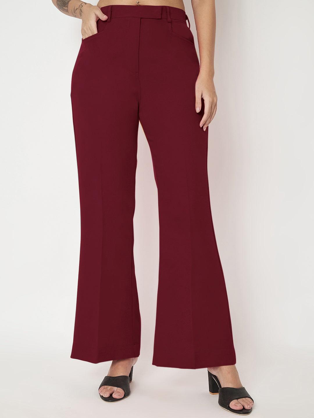 Regular Fit Bootcut Trousers
