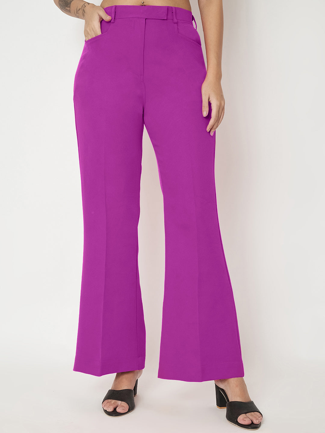Regular Fit Bootcut Trousers