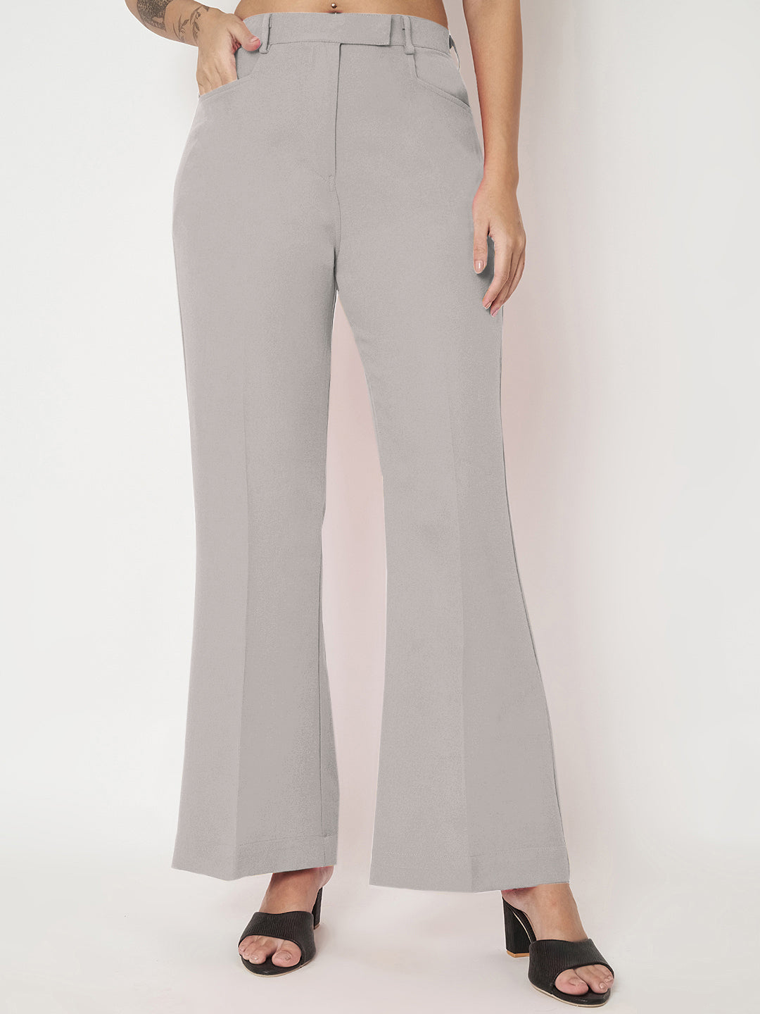 Regular Fit Bootcut Trousers