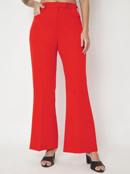 Regular Fit Bootcut Trousers