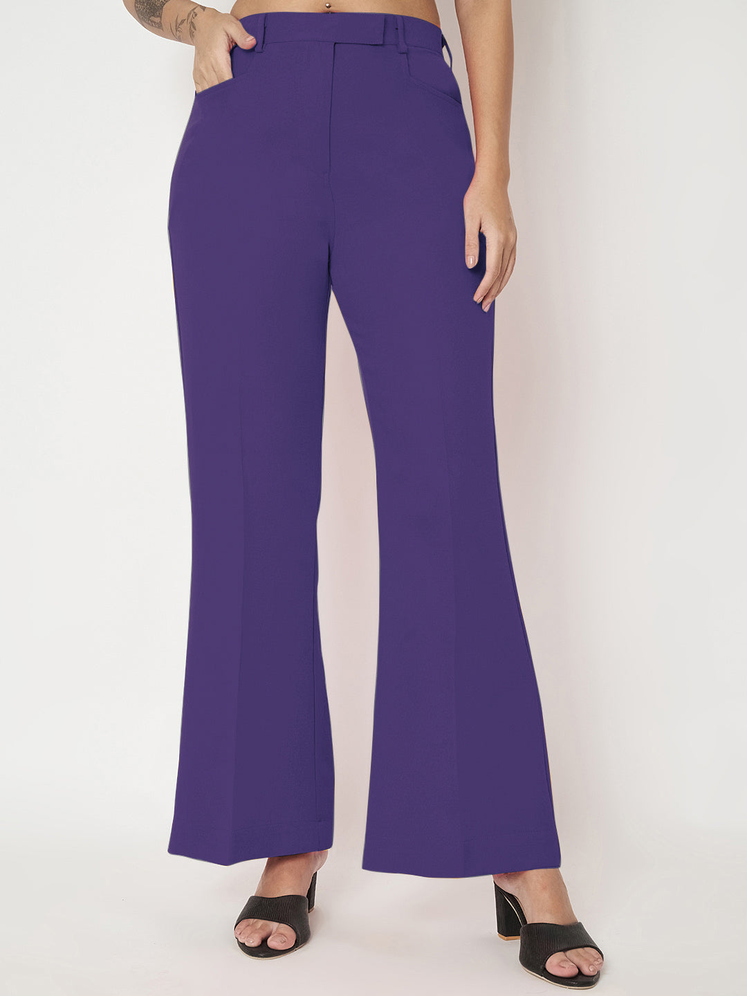 Regular Fit Bootcut Trousers