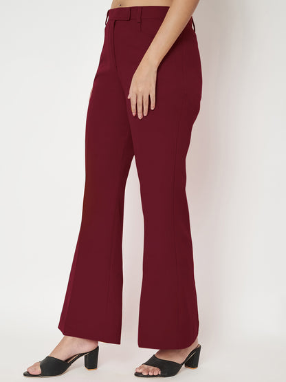 Regular Fit Bootcut Trousers