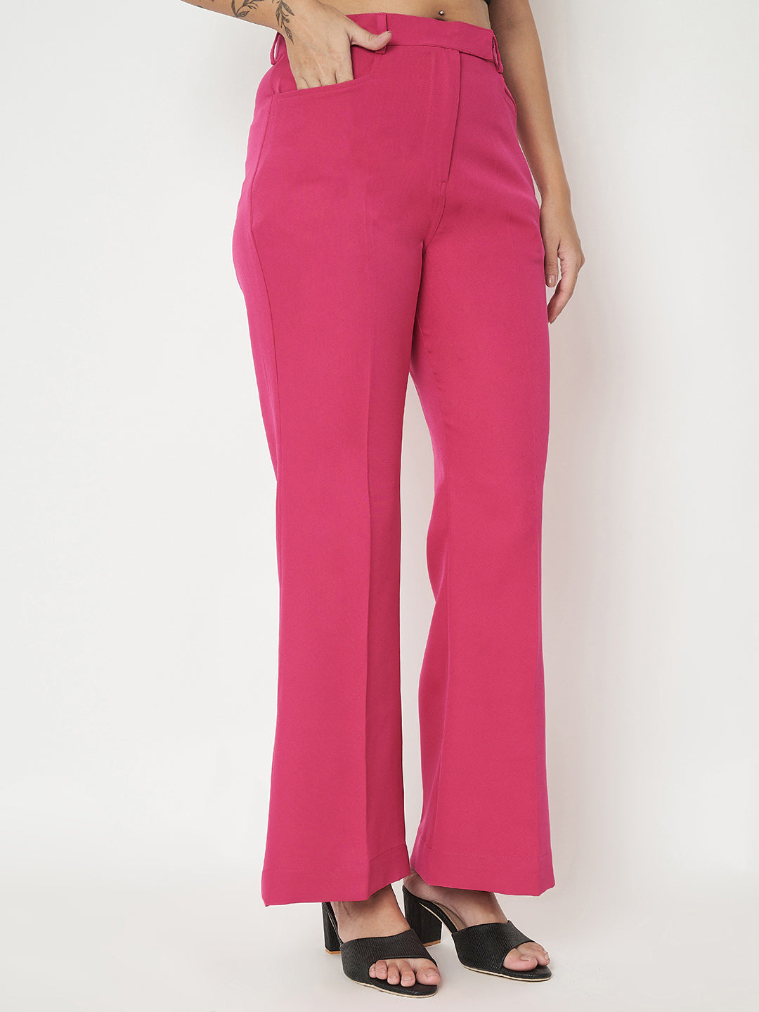 Regular Fit Bootcut Trousers