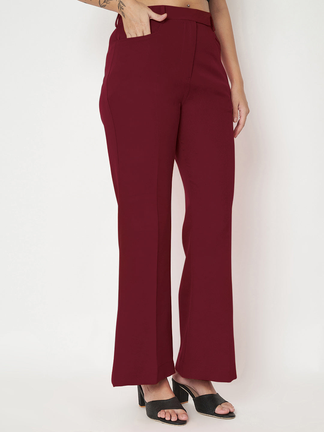 Regular Fit Bootcut Trousers