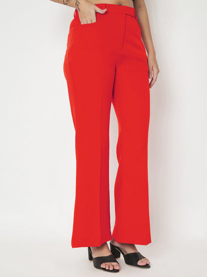 Regular Fit Bootcut Trousers