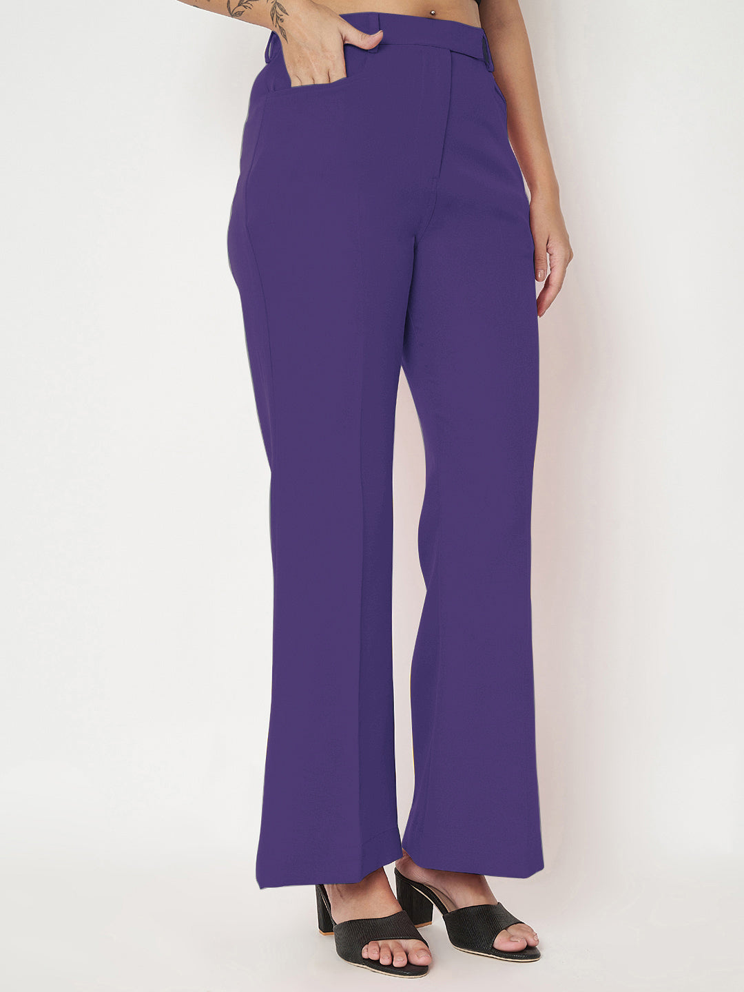 Regular Fit Bootcut Trousers
