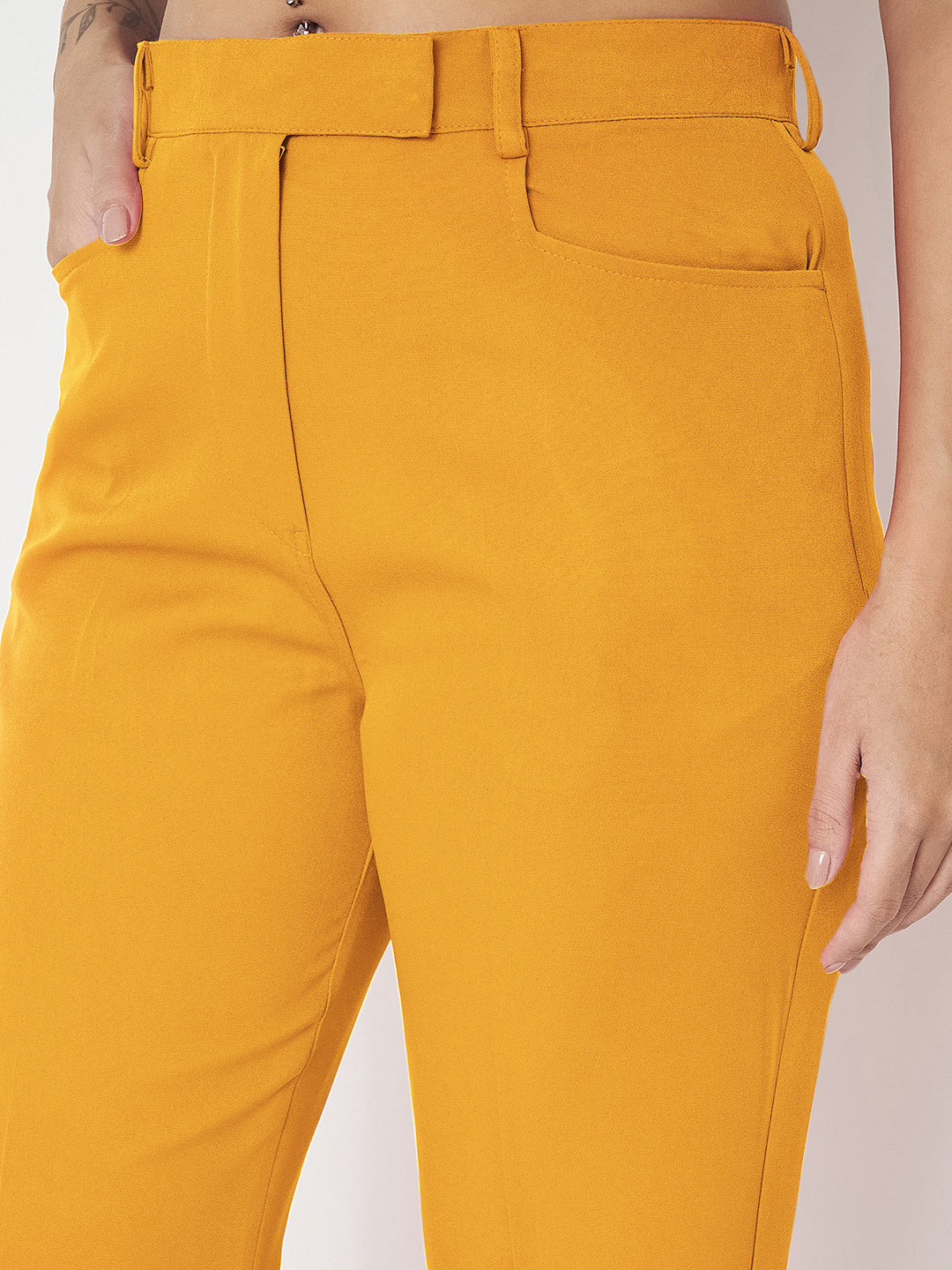 Regular Fit Bootcut Trousers