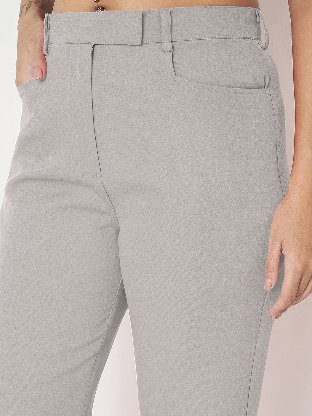 Regular Fit Bootcut Trousers