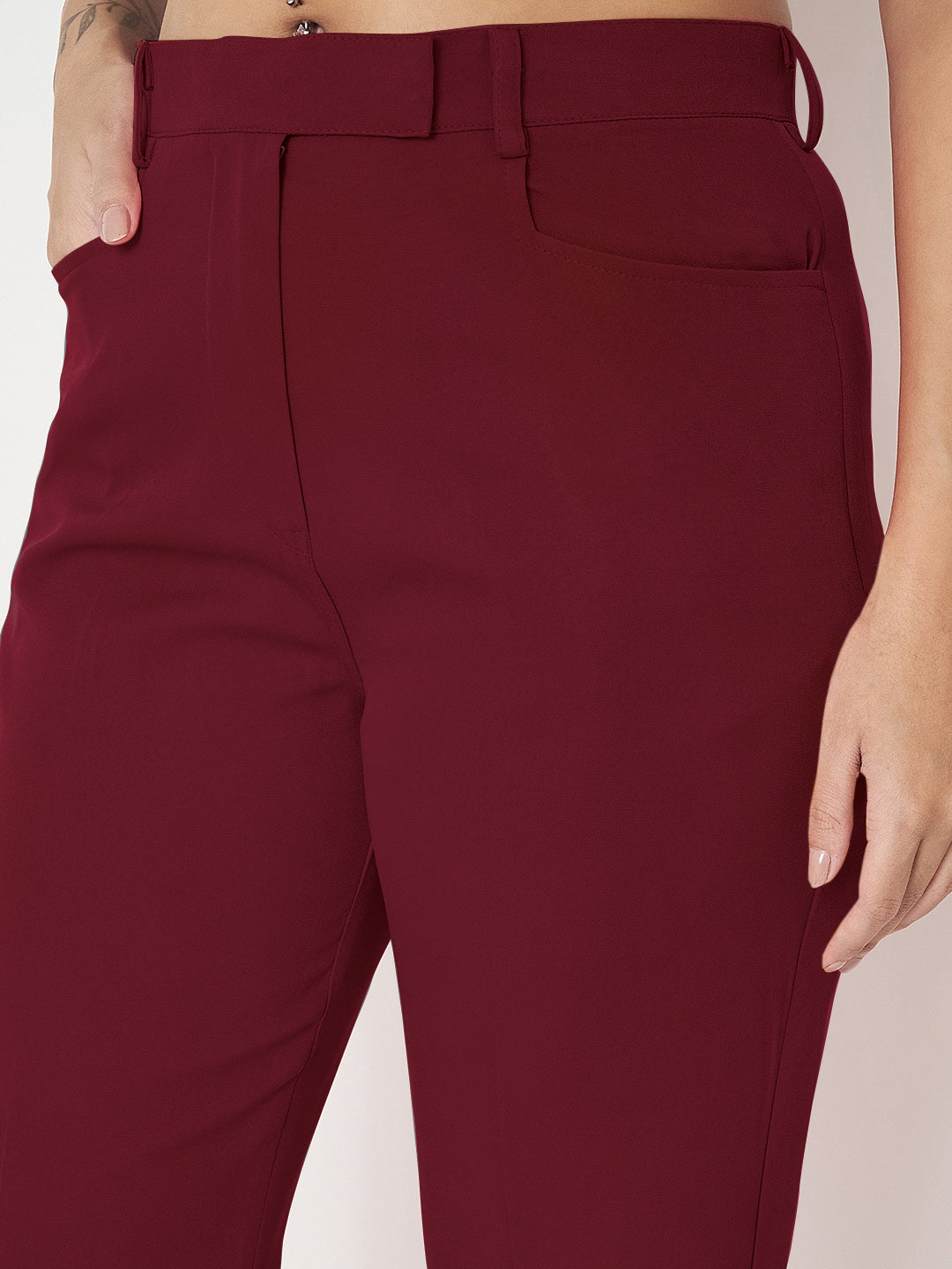 Regular Fit Bootcut Trousers