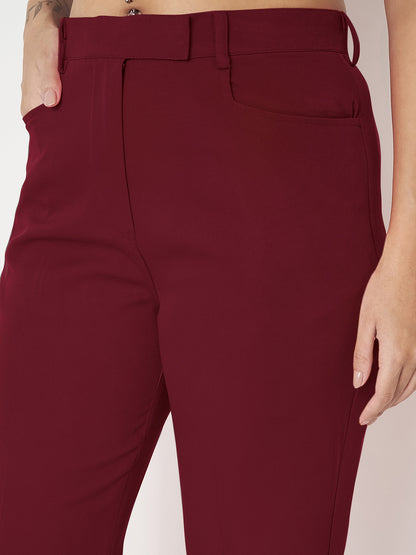 Regular Fit Bootcut Trousers