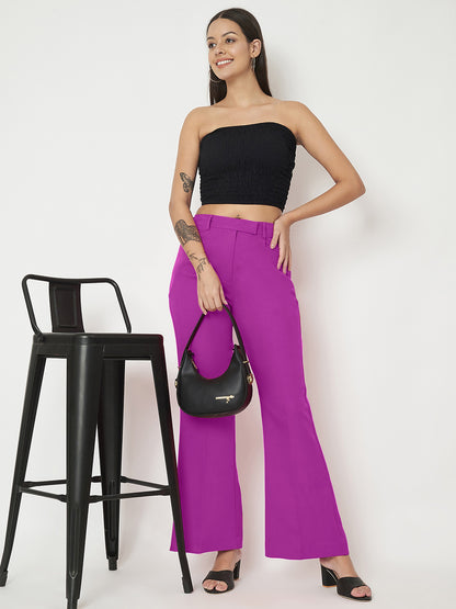Regular Fit Bootcut Trousers