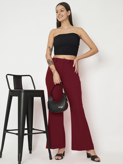 Regular Fit Bootcut Trousers
