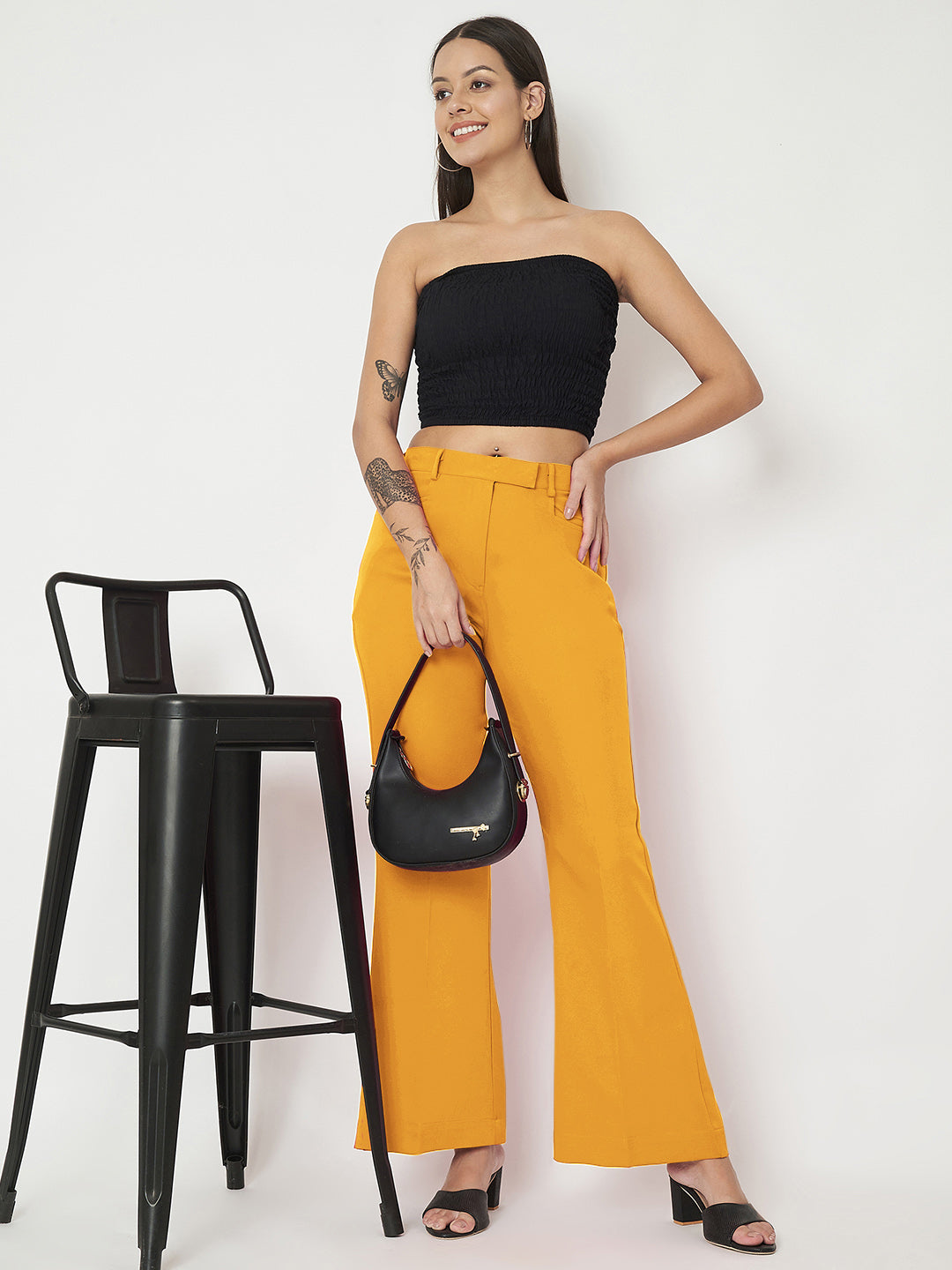 Regular Fit Bootcut Trousers