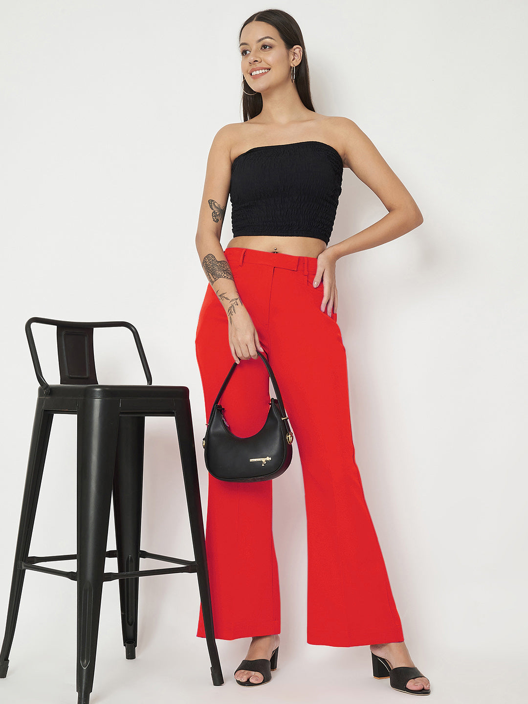 Regular Fit Bootcut Trousers
