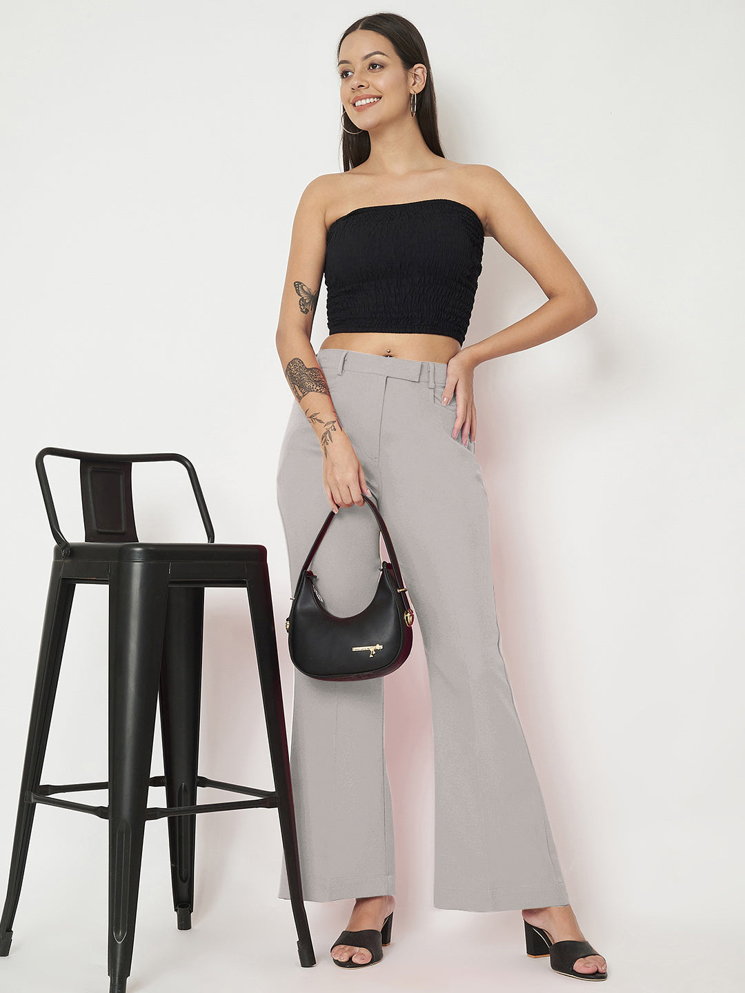 Regular Fit Bootcut Trousers