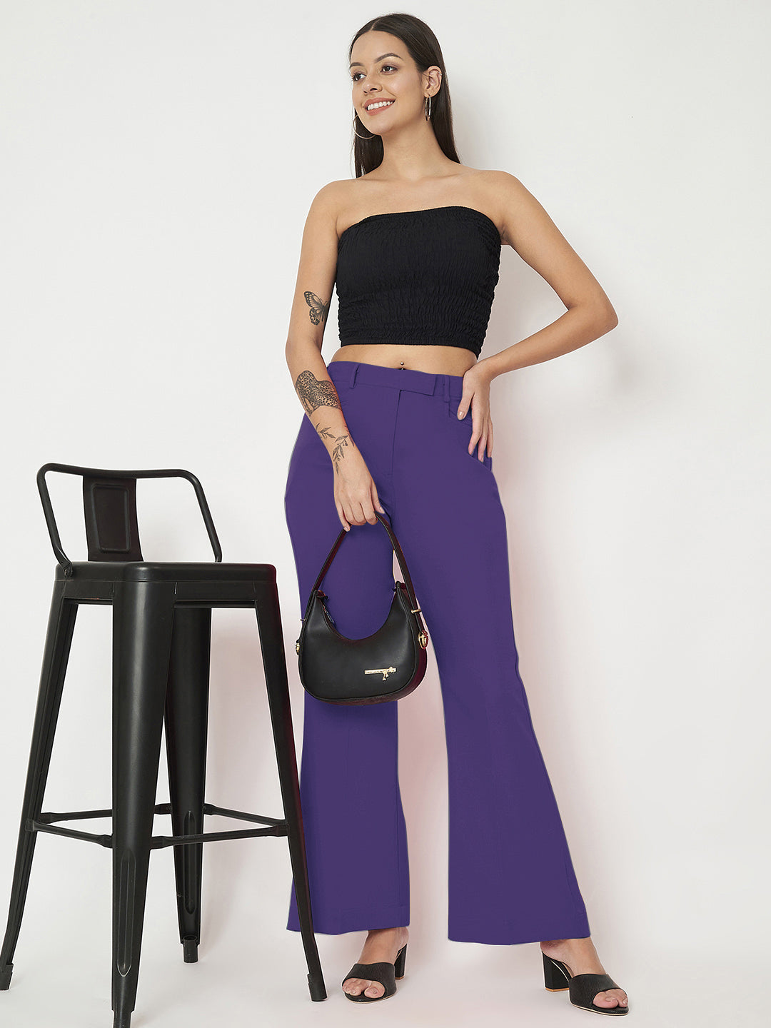 Regular Fit Bootcut Trousers
