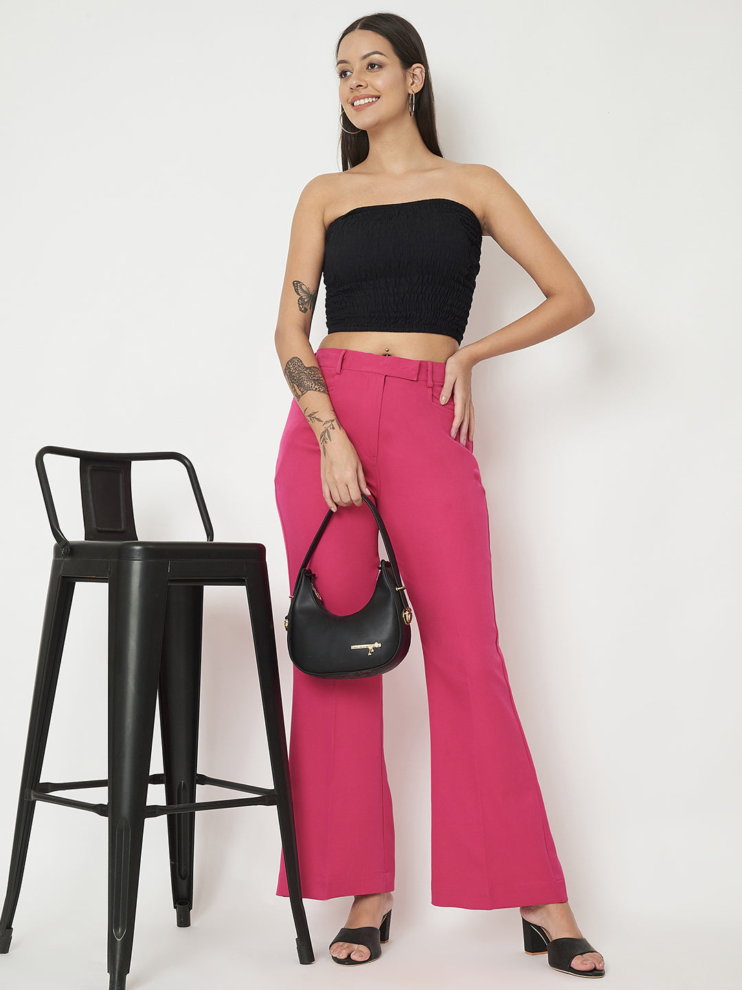 Regular Fit Bootcut Trousers