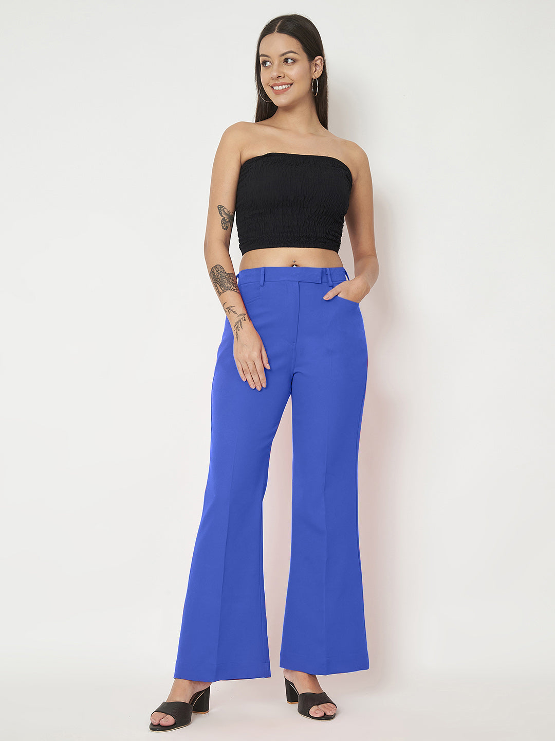 Regular Fit Bootcut Trousers