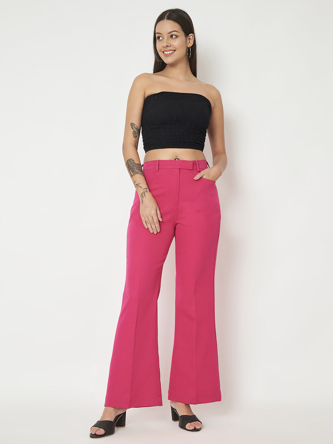 Regular Fit Bootcut Trousers