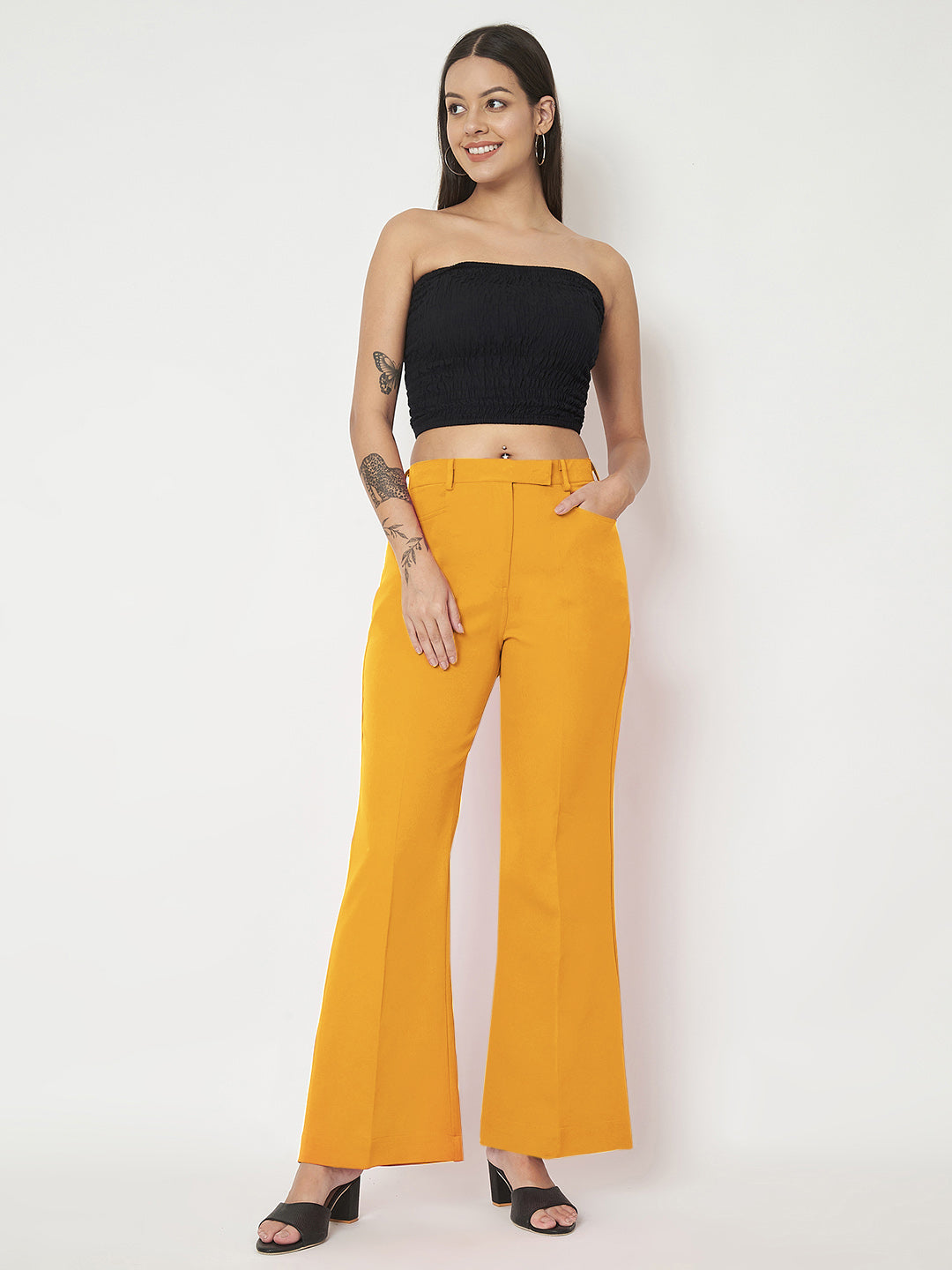 Regular Fit Bootcut Trousers