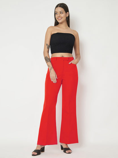 Regular Fit Bootcut Trousers