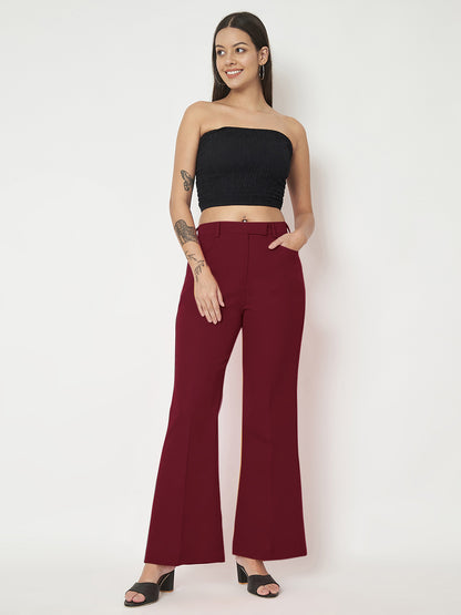 Regular Fit Bootcut Trousers