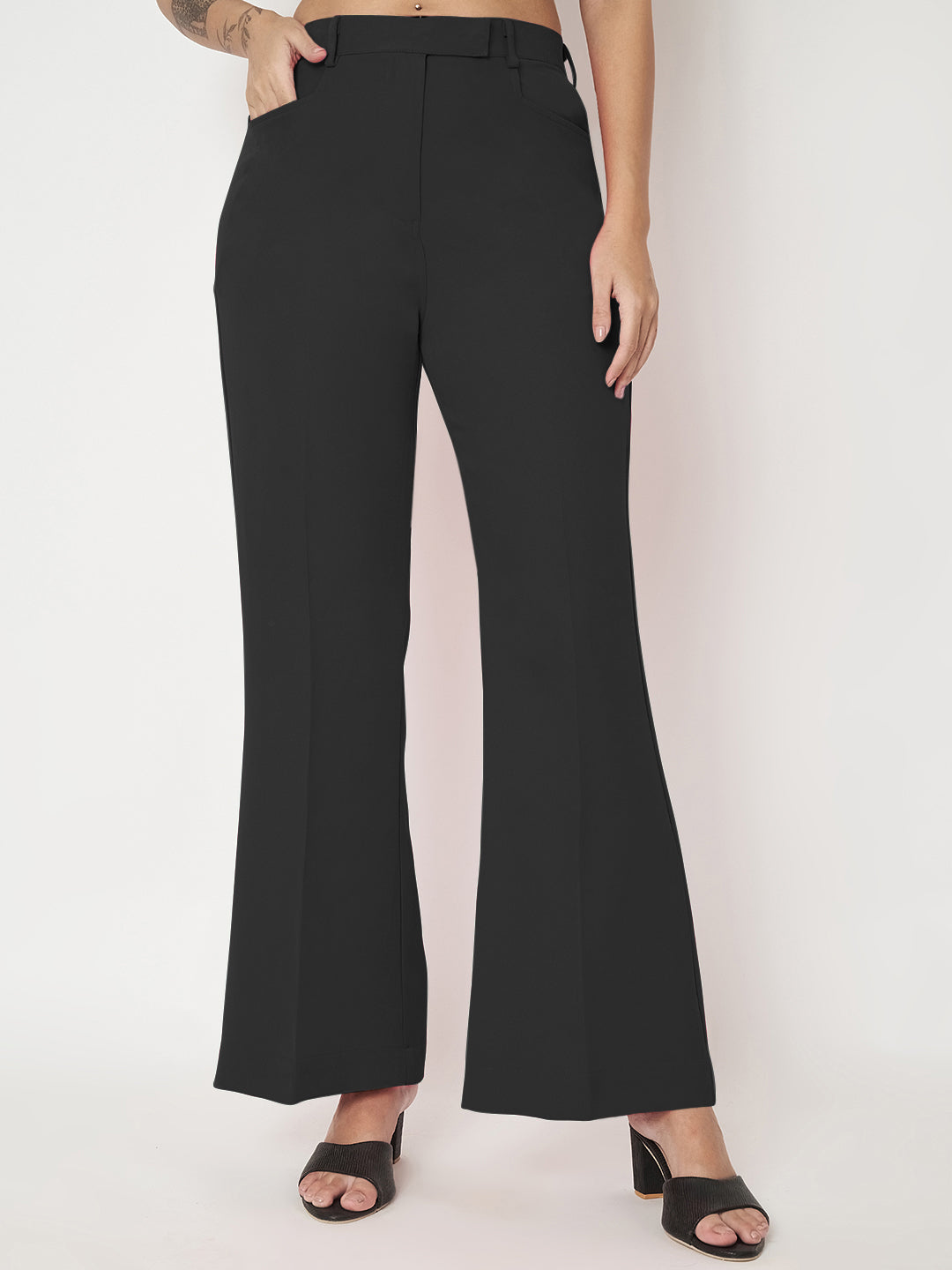 Regular Fit Bootcut Trousers