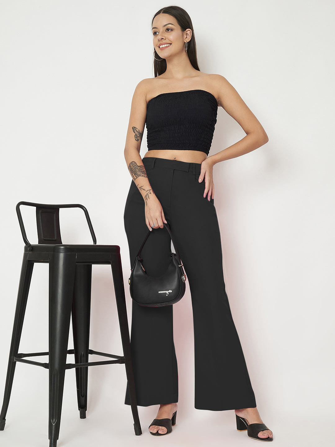 Regular Fit Bootcut Trousers