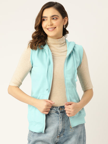 Sleeveless Hooded Sweatshirt