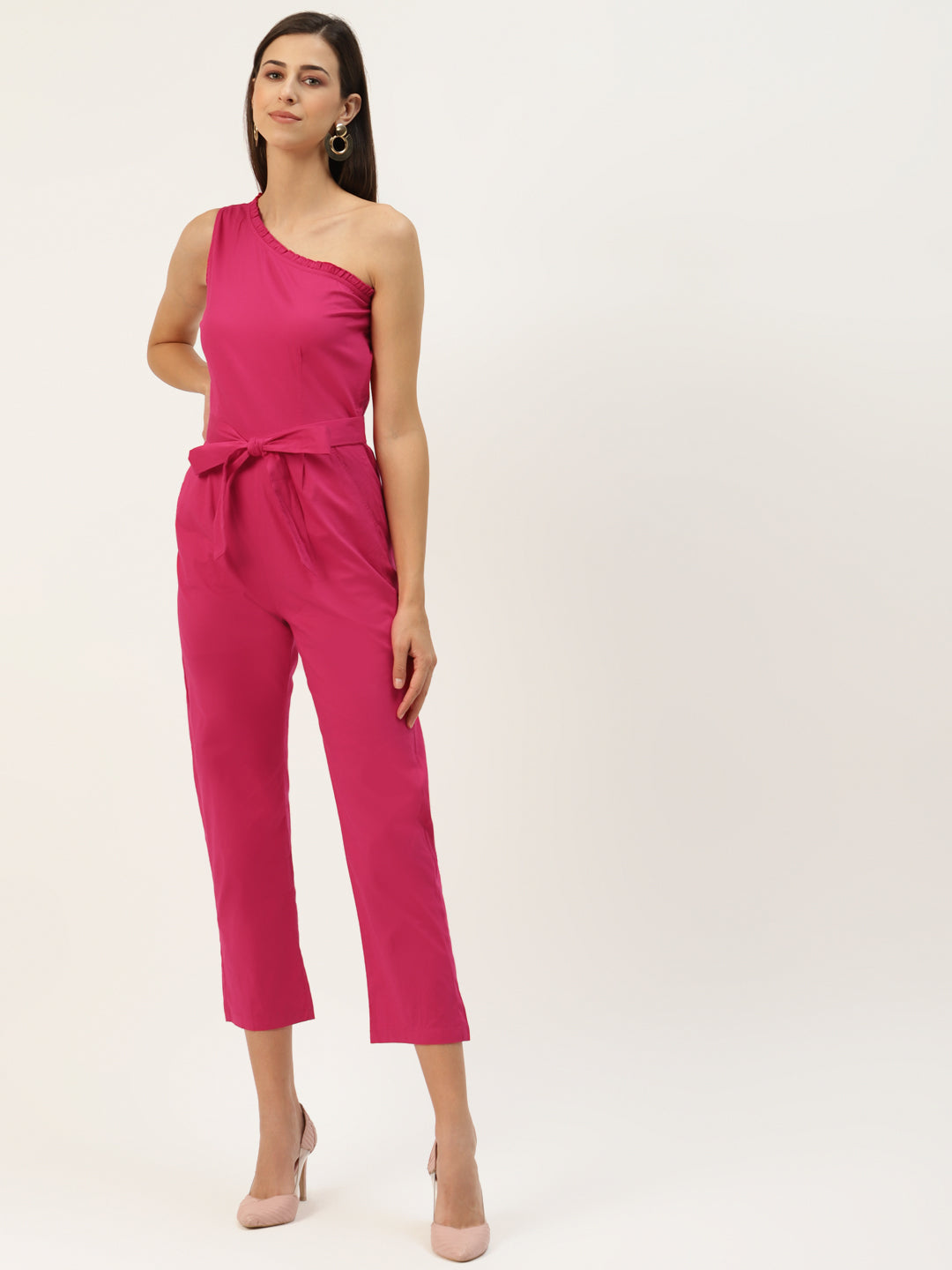 One-Shoulder Basic Jumpsuit