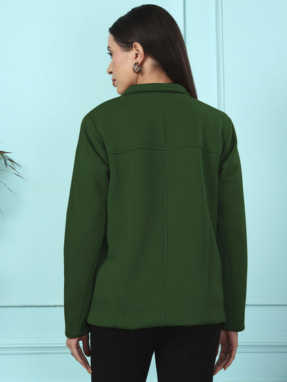 Casual Fleece Buttoned Jacket