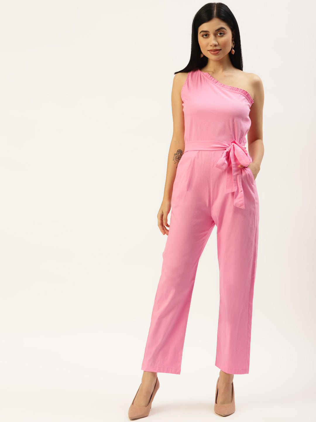 One-Shoulder Basic Jumpsuit