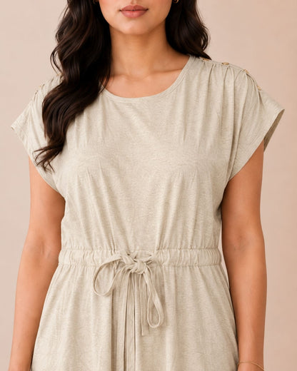 Short-Sleeve Mini Dress