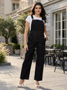 Wide-Leg Dungarees 