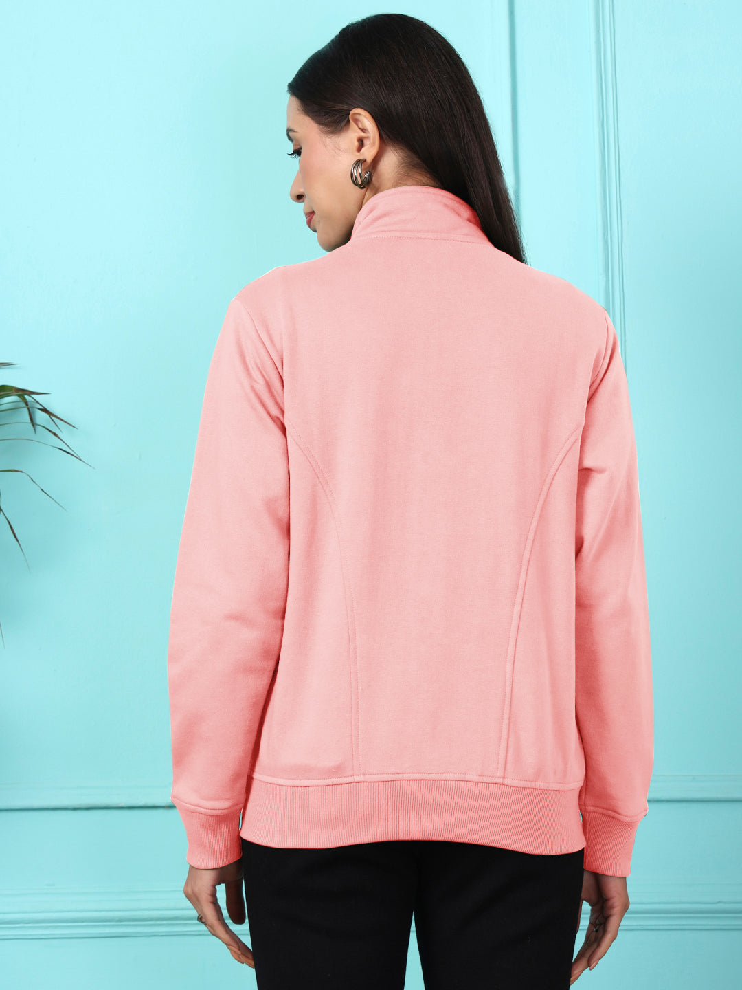 Stand-Collar Jacket with Front Pockets