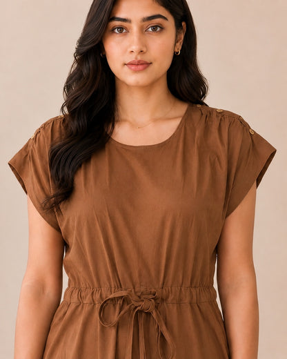 Short-Sleeve Mini Dress