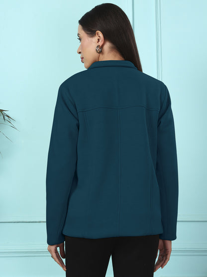 Casual Fleece Buttoned Jacket