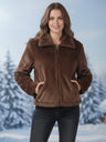 Winter Jacket with Spread Collar