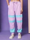Colourblocked Wrinkle Free Zip Trousers