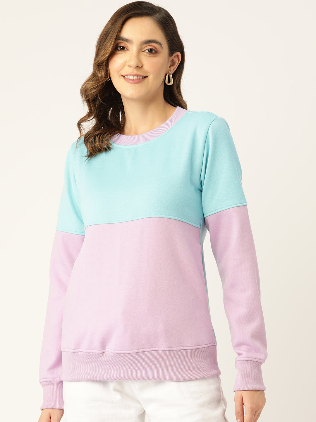 Colourblocked Pullover Sweatshirt