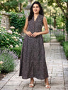 Cotton A-Line Maxi Dress