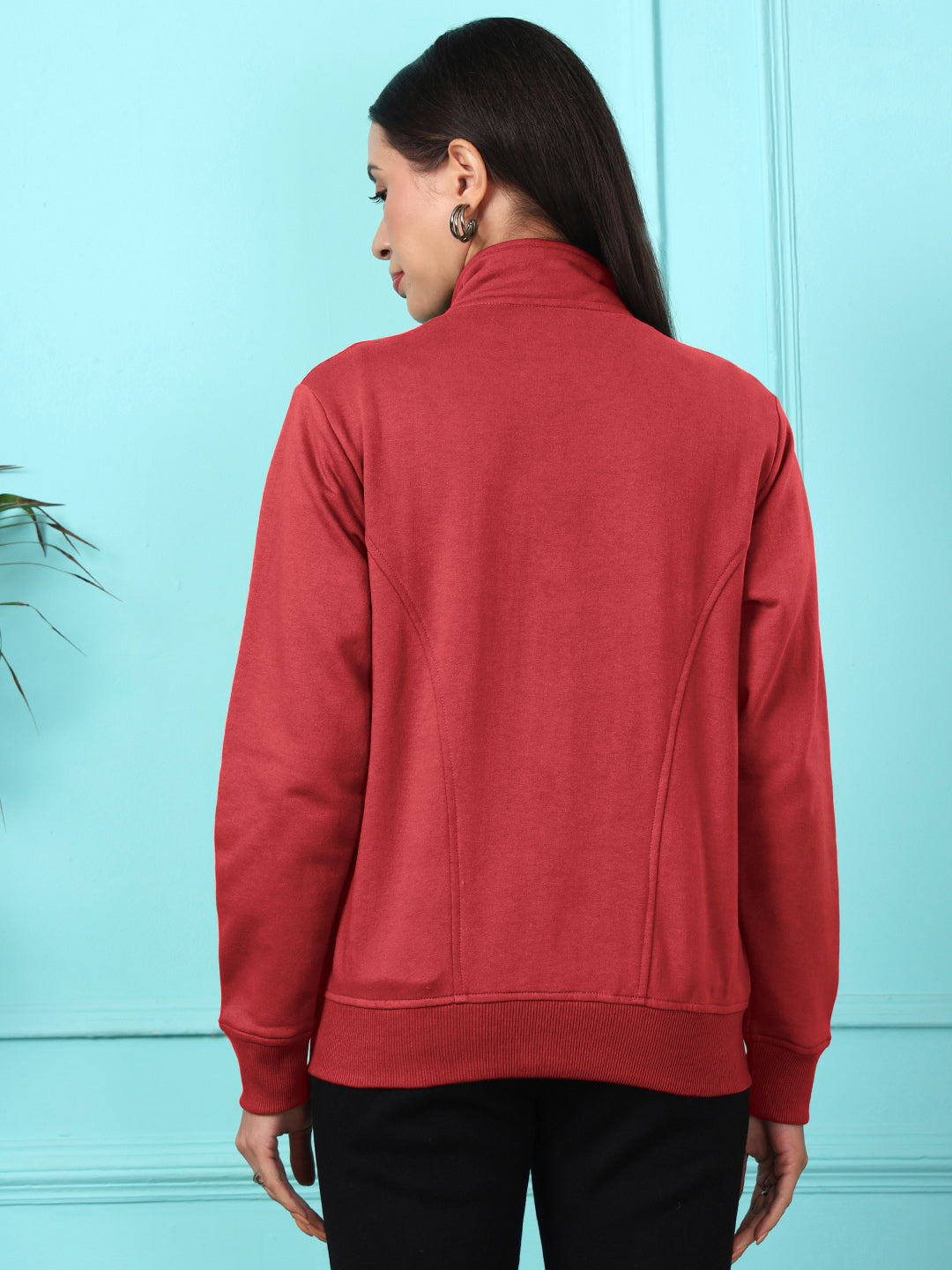 Stand-Collar Jacket with Front Pockets
