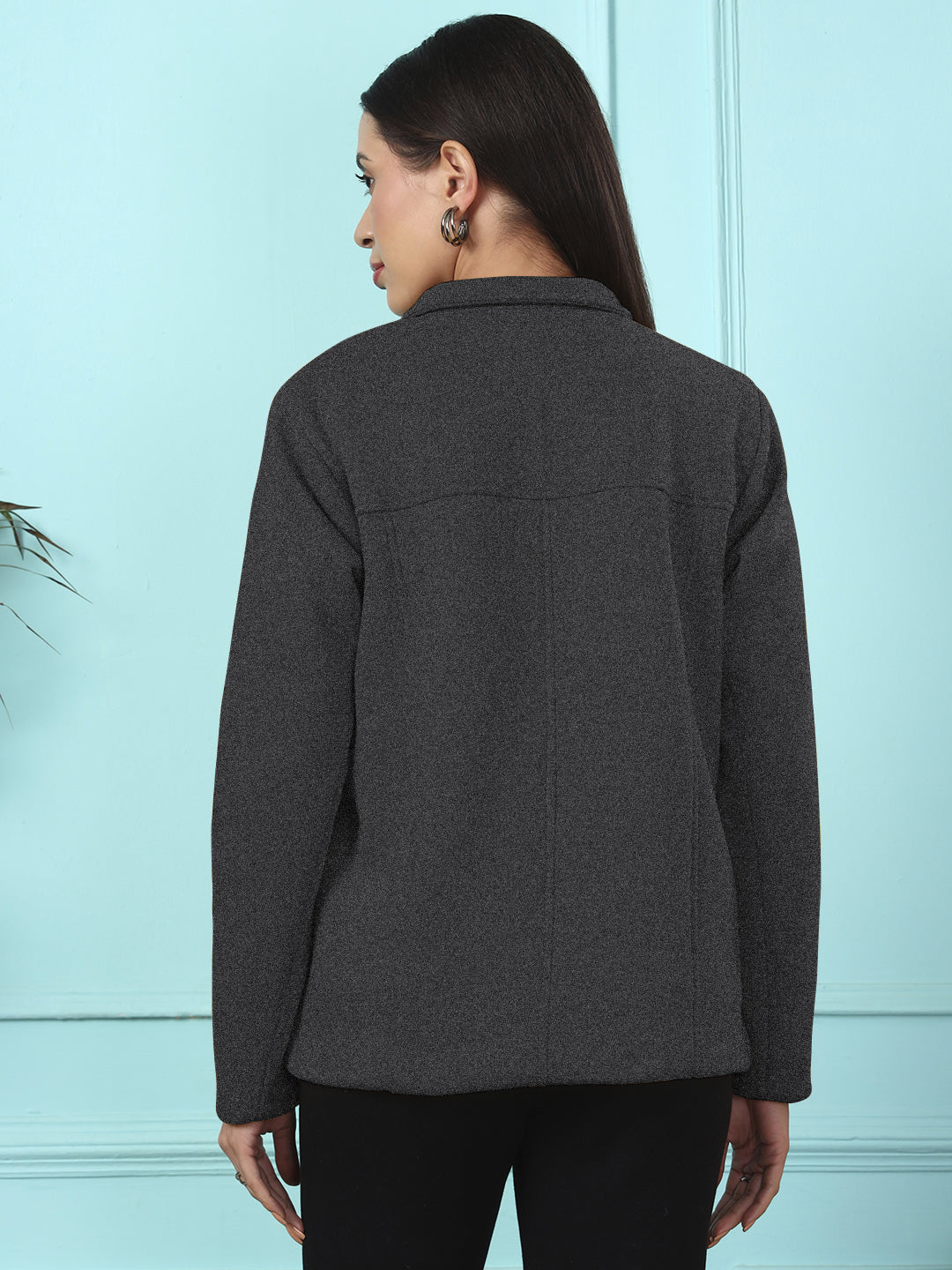 Casual Fleece Buttoned Jacket
