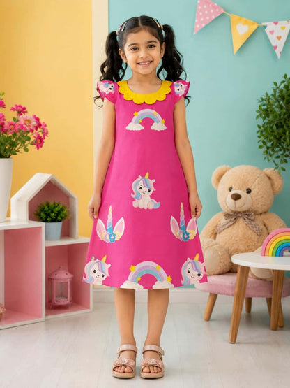 Poppylane-Peter Pan Collar A-Line Dress
