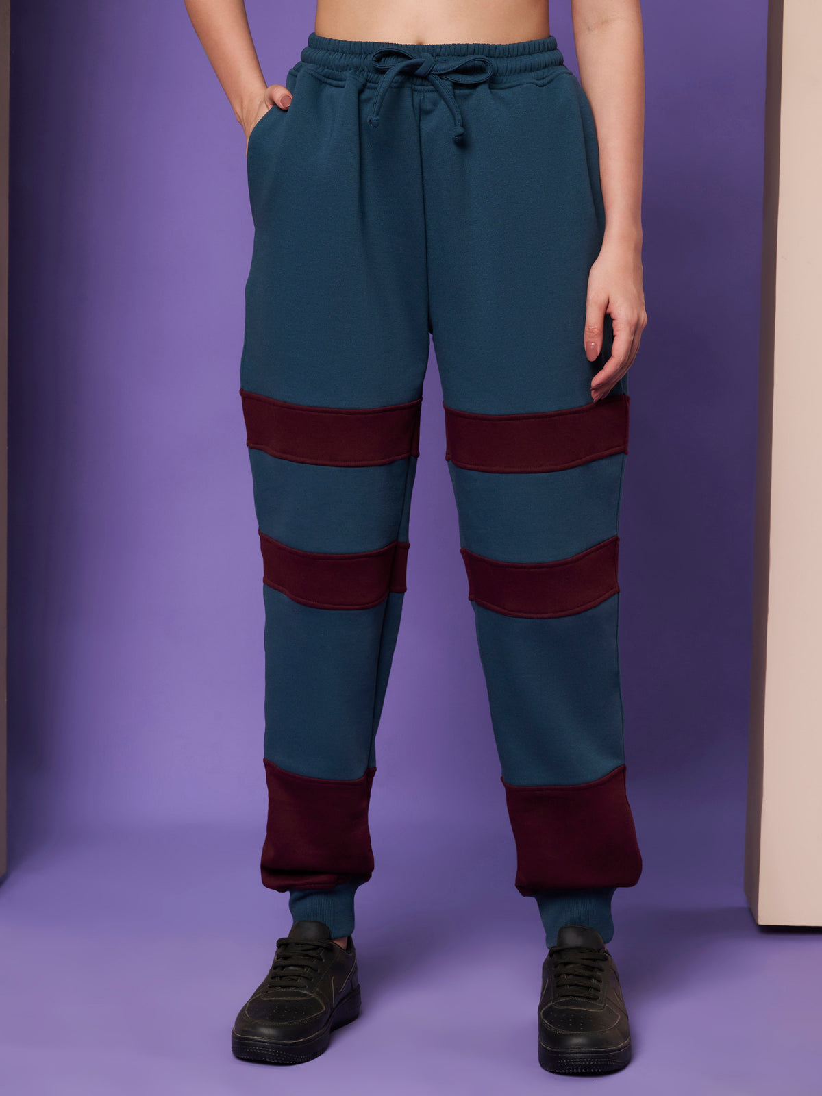 Colourblocked Hooded Sweatshirt & Joggers Co-Ords
