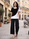 Colourblocked Cotton T-shirt