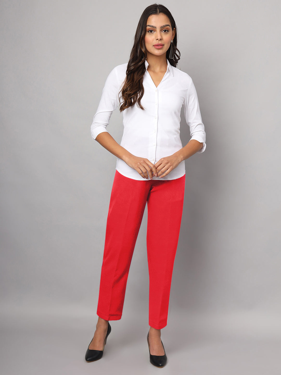 Ankle Length Formal Trousers