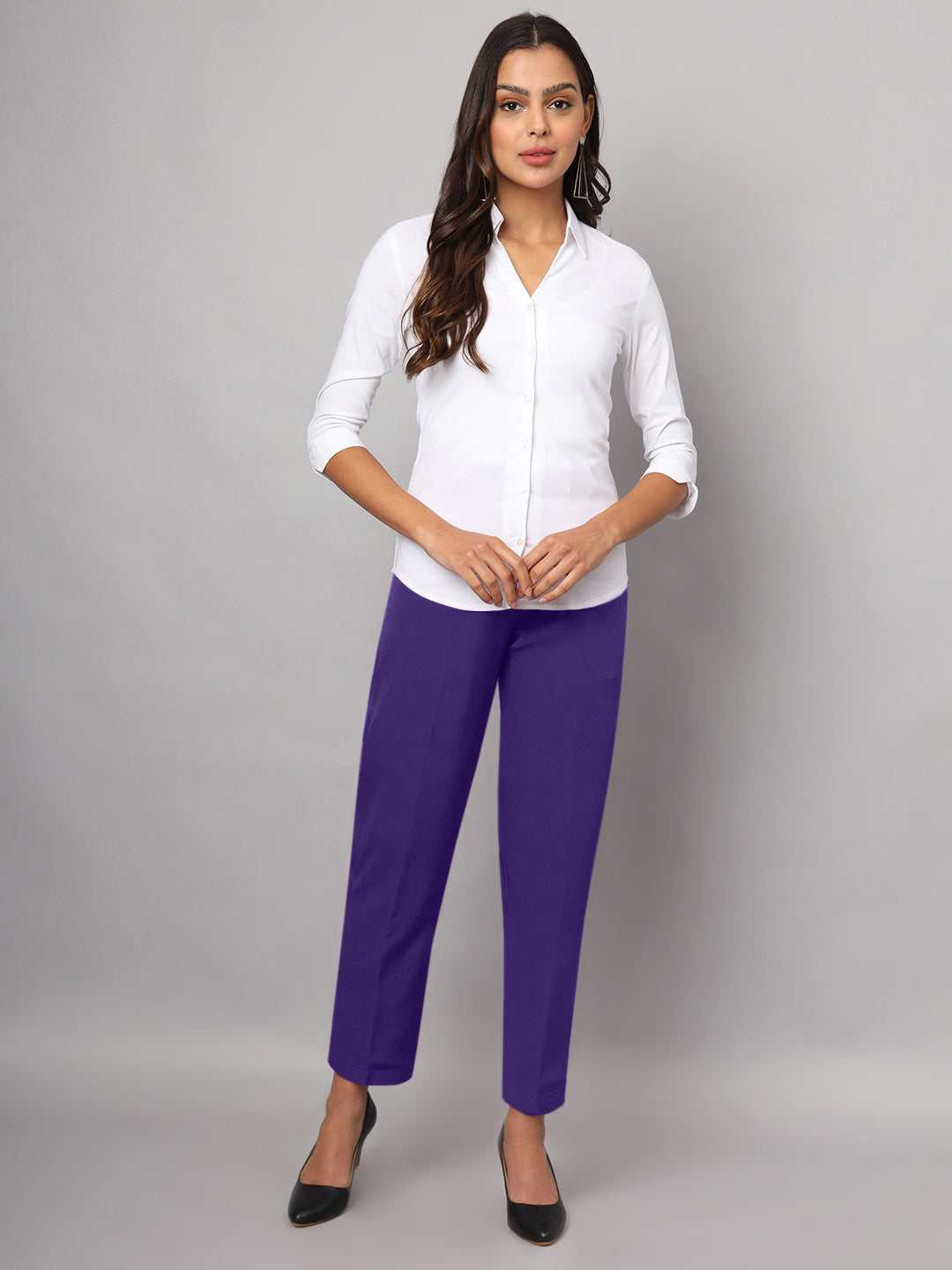 Ankle Length Formal Trousers